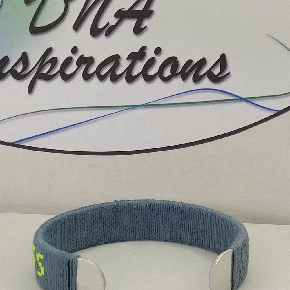 Stylish Faith-Based Embroidered Adjustable Bracelet - Picture 2 of 10